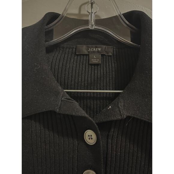 J. Crew Ribbed collared silk-blend sweater - Picture 4 of 9